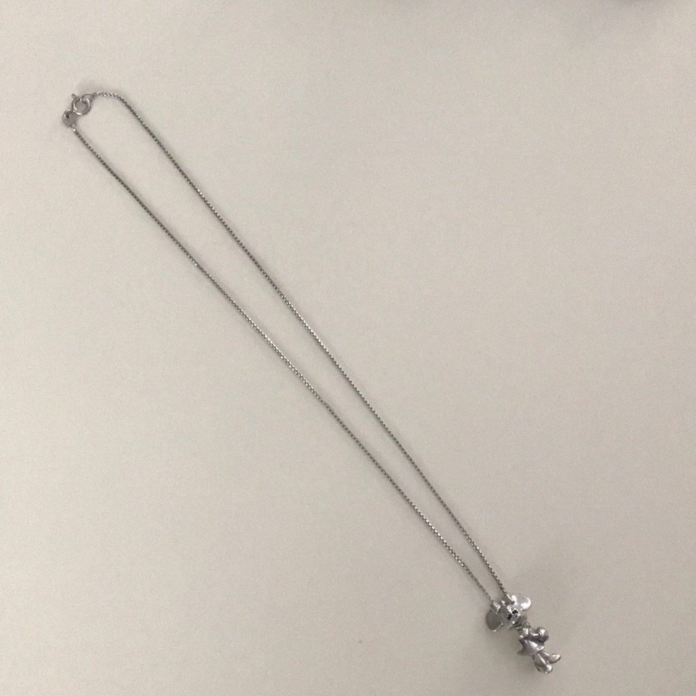 Sterling silver Minnie Mouse necklace